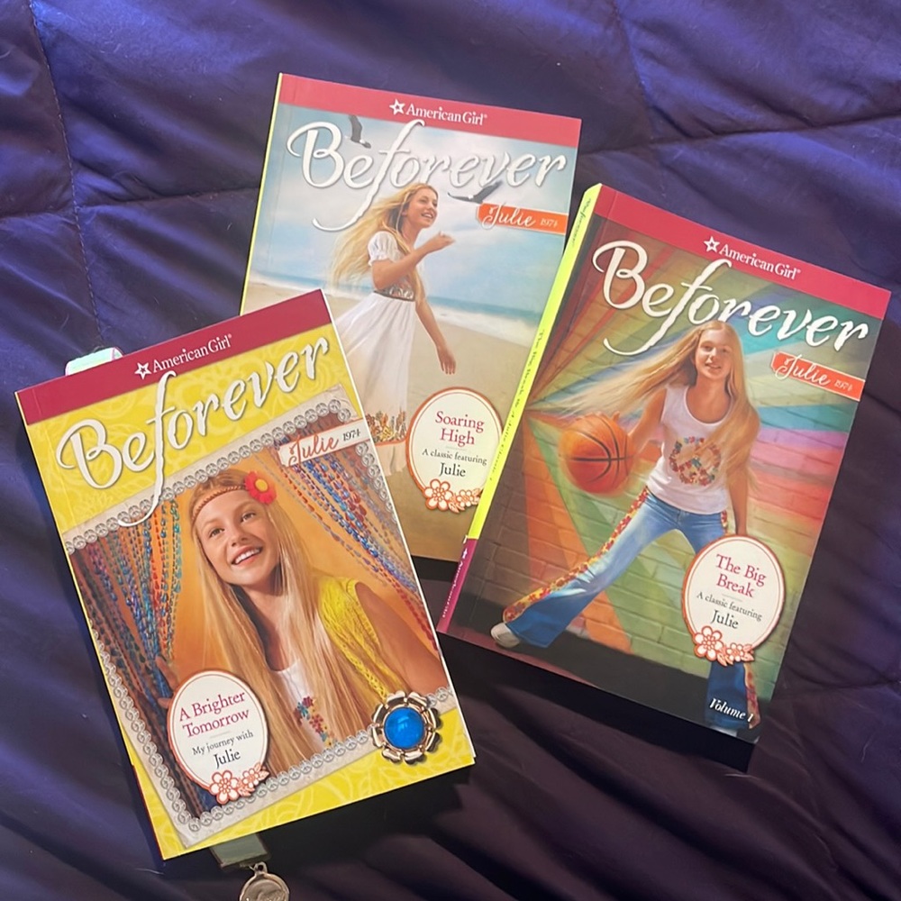 American Girl book bundle Julie 1974 3 books